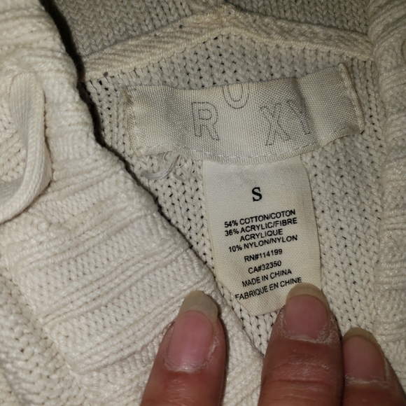 Vntg Roxy snap button sweater - Picture 2 of 2